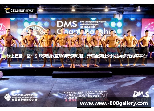 线上直播一区：引领新时代互动娱乐新风潮，开启全新社交体验与多元内容平台